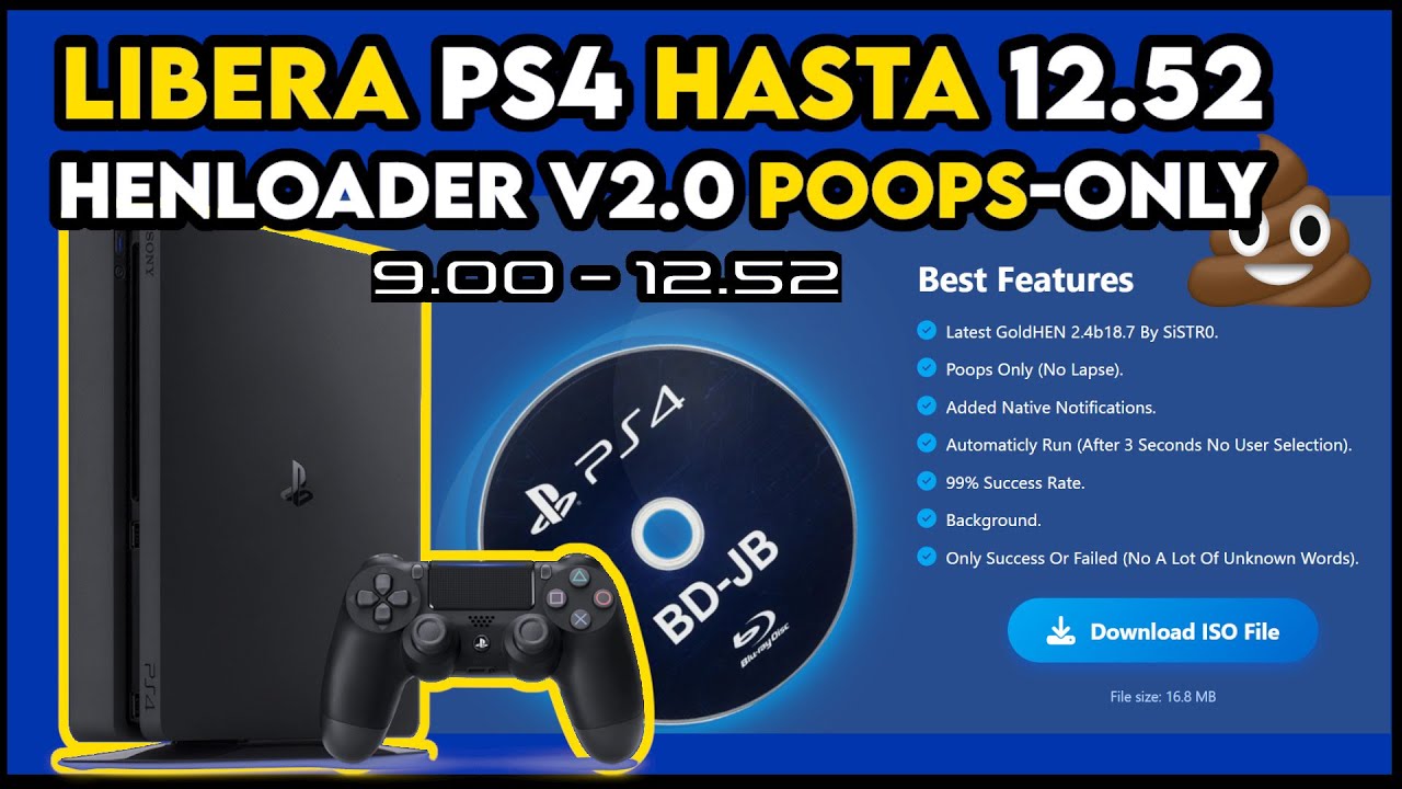 TutorialesVizor's tweet card. 🛠️🎮 NUEVA ISO Poops Libera tu PS4 ahora más estable y más rápido...