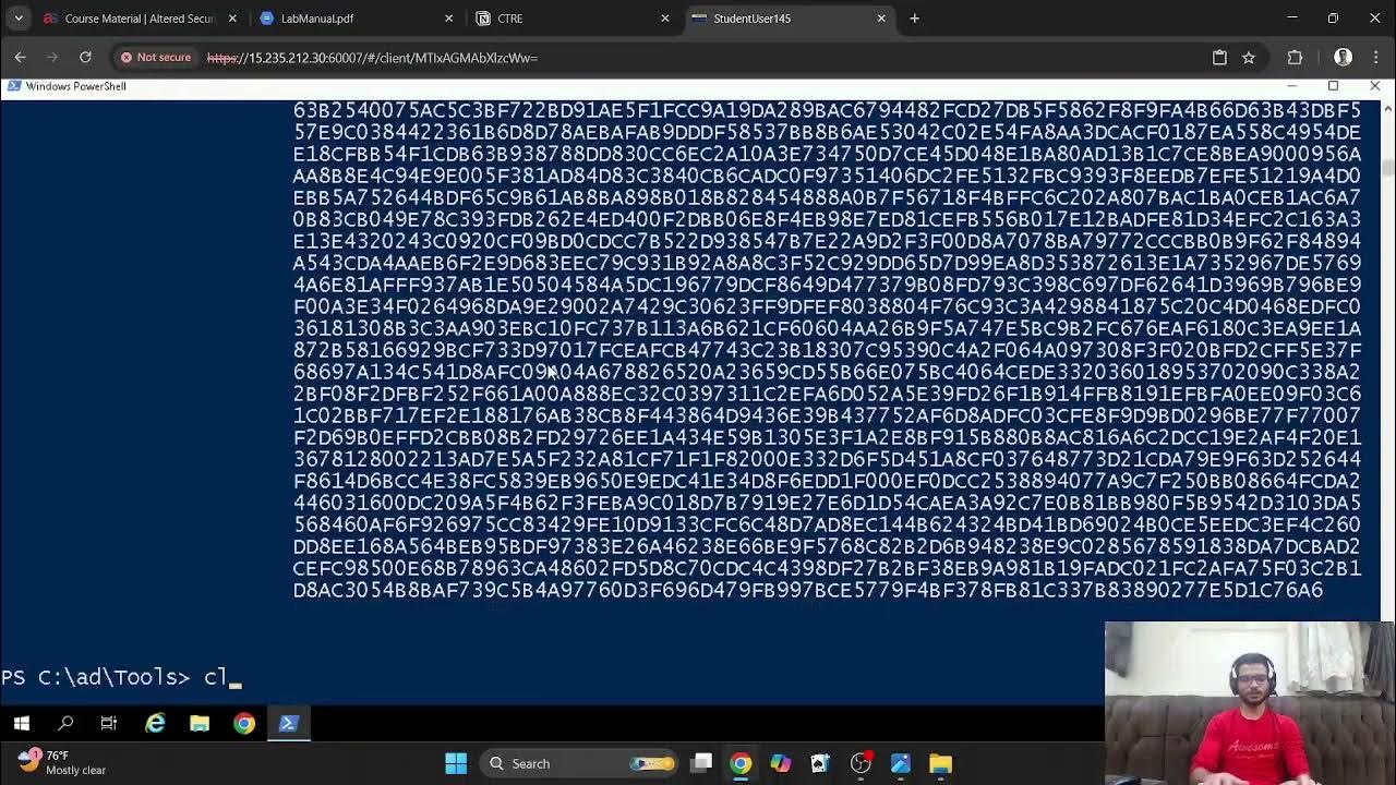 Ahmedkaissar2's tweet card. CRTE - Hands-On 6 - Kerberoast attack