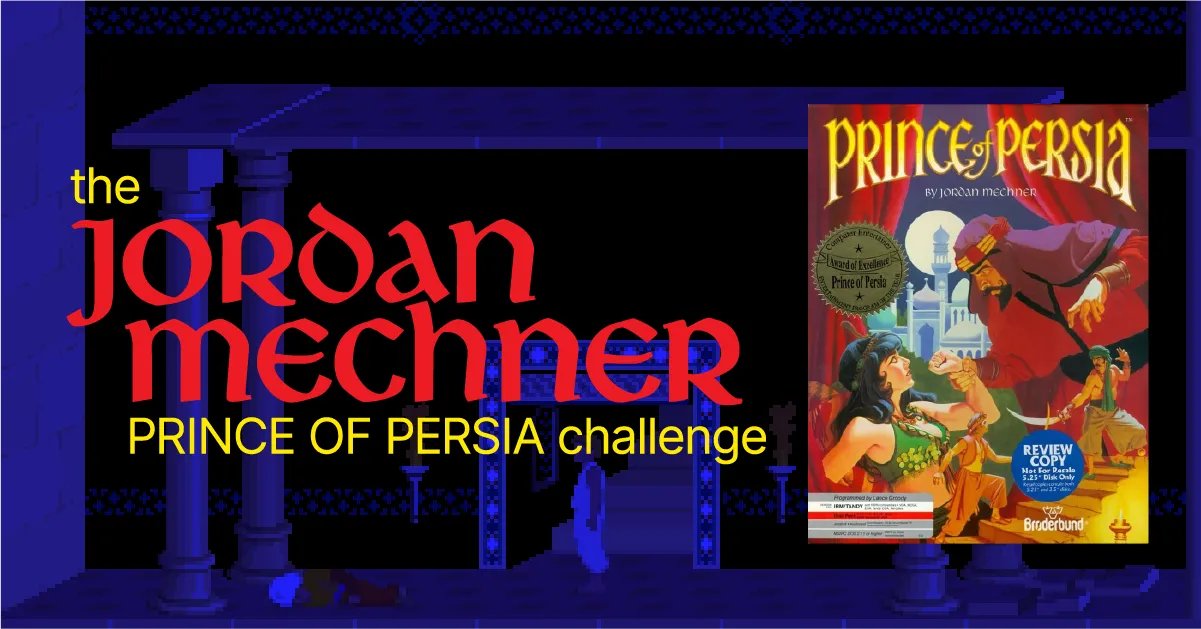 jmechner's tweet card. Complete the original Prince of Persia as fast as possible to win an extremely rare signed copy of Jordan Mechner's all new award-winning graphic novel and a Steam game key for newly released game...