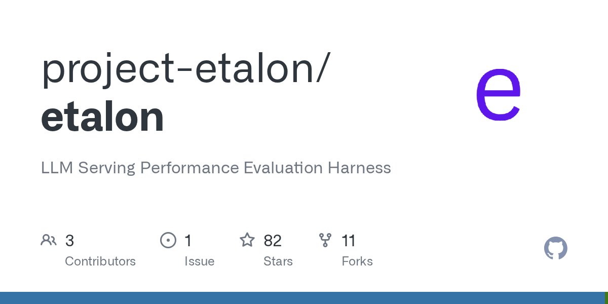 agrawalamey12's tweet card. LLM Serving Performance Evaluation Harness. Contribute to project-etalon/etalon development by creating an account on GitHub.