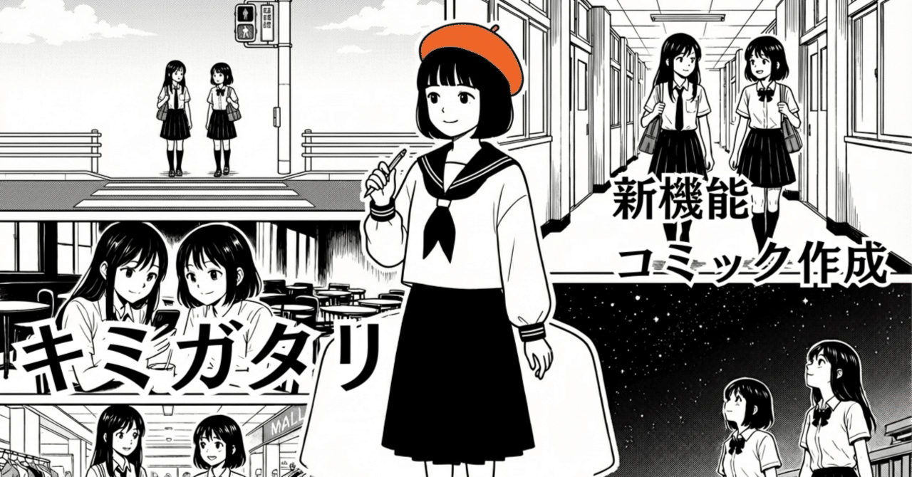 kimigatariai's tweet card. キミガタリからコミックを作成できるようになりました。 全プランのユーザーがご利用いただけます。 ご利用方法 コミックを作成するにあたり、前提として、物語とエピソードが既に存在している必要があります。 エピソード一覧から編集画面に進んでください。 エピソード一覧画面 編集画面のエピソードの右上に「コミック作成」ボタンがありますので、それをクリックすると、作成画面に遷移します。 エピソード編集画面...