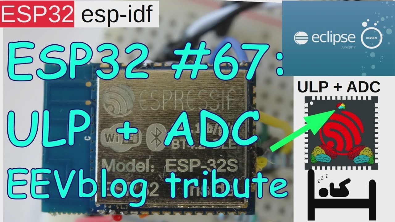 ESP32net's tweet card. ESP32 #67: Ultra-Lower-Power Coprocessor (ulp) and Analog-to-Digital...
