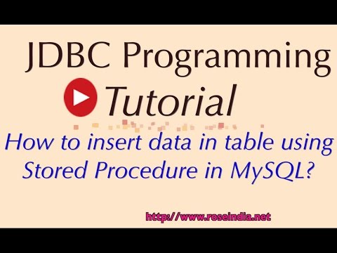 RoseIndiaNet's tweet card. How to insert data in table using Stored Procedure in MySQL?