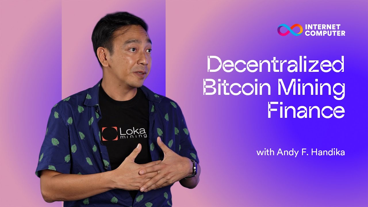 DFINITYDev's tweet card. Decentralized Bitcoin Mining Finance with Loka Mining