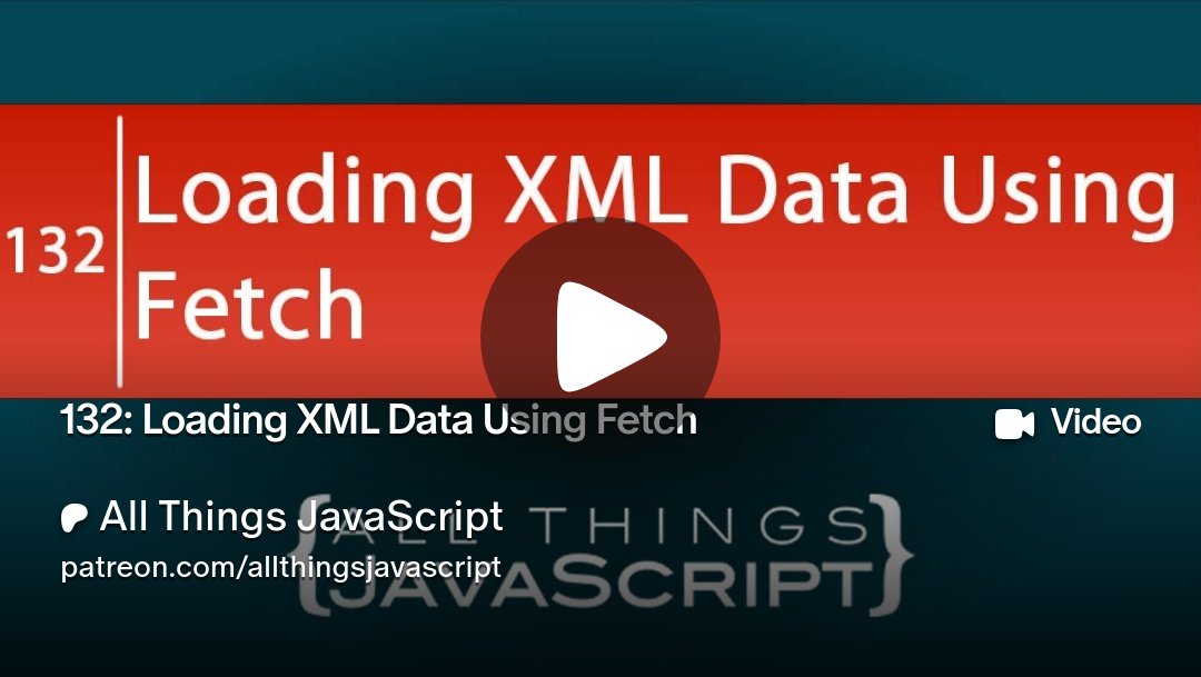 JavaScriptThing's tweet card. Get more from All Things JavaScript on Patreon