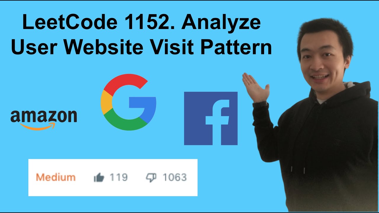 fishercoder's tweet card. LeetCode 1152. Analyze User Website Visit Pattern - Interview Prep Ep...