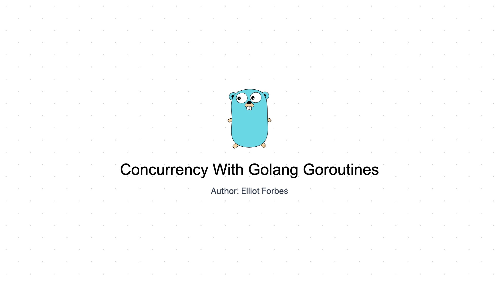 TutorialEdge's tweet card. In this tutorial we examine how we can build concurrent highly performant go programs using goroutines.