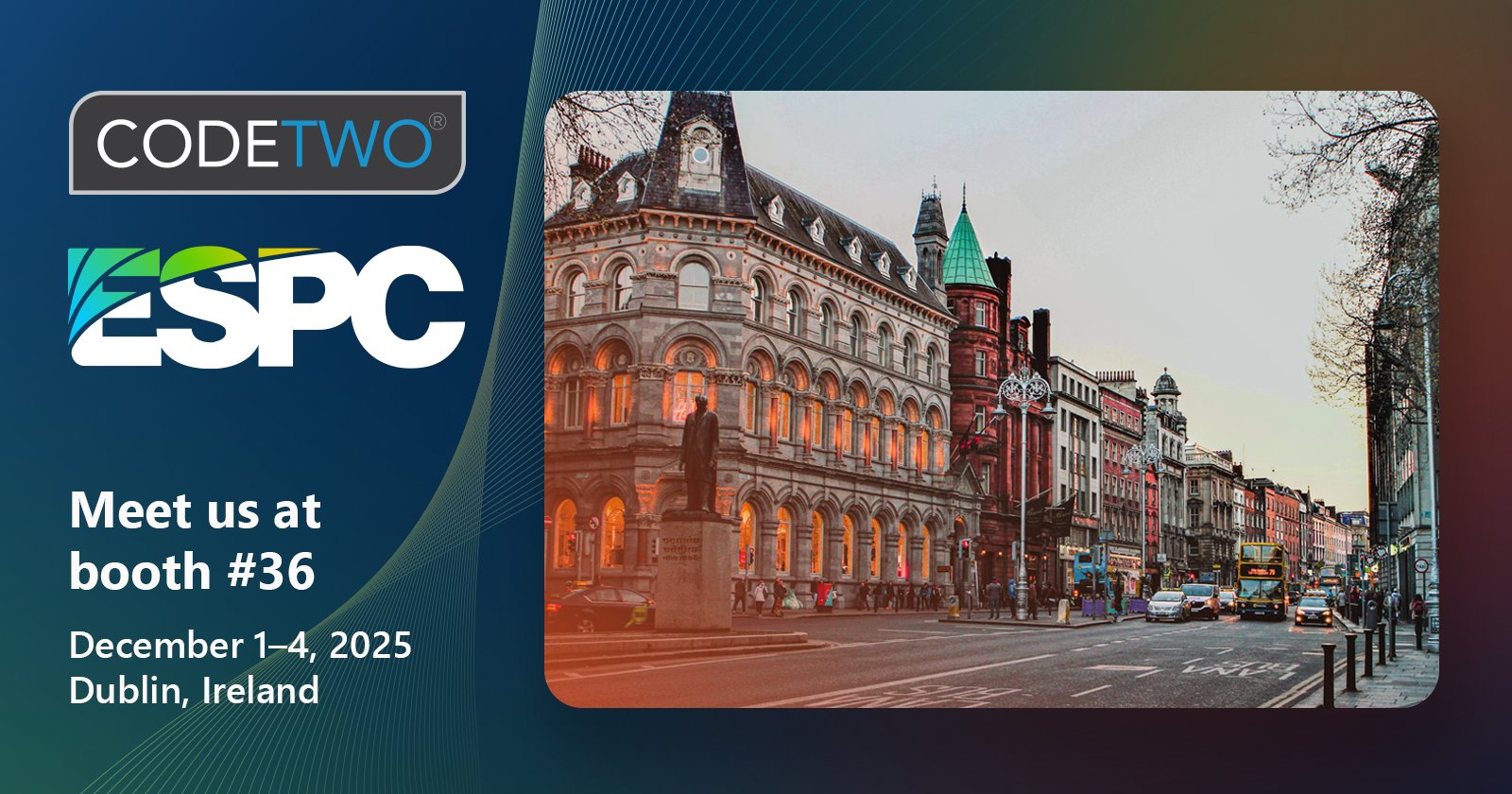 CodeTwoSoftware's tweet card. From December 1–4, the CodeTwo team joined top Microsoft pros and business leaders at ESPC25 for a few days of learning and networking.