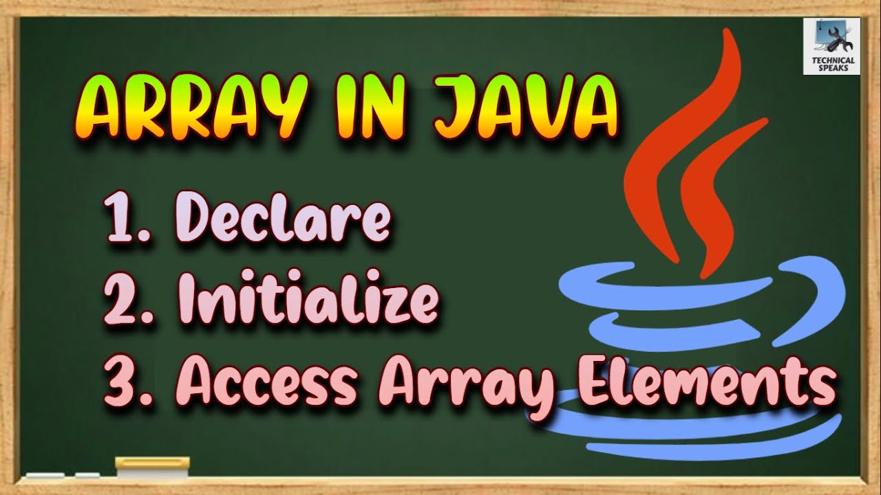 technclspeaks's tweet card. Definition of Arrays in Java | Array Declaration in Java | Java...