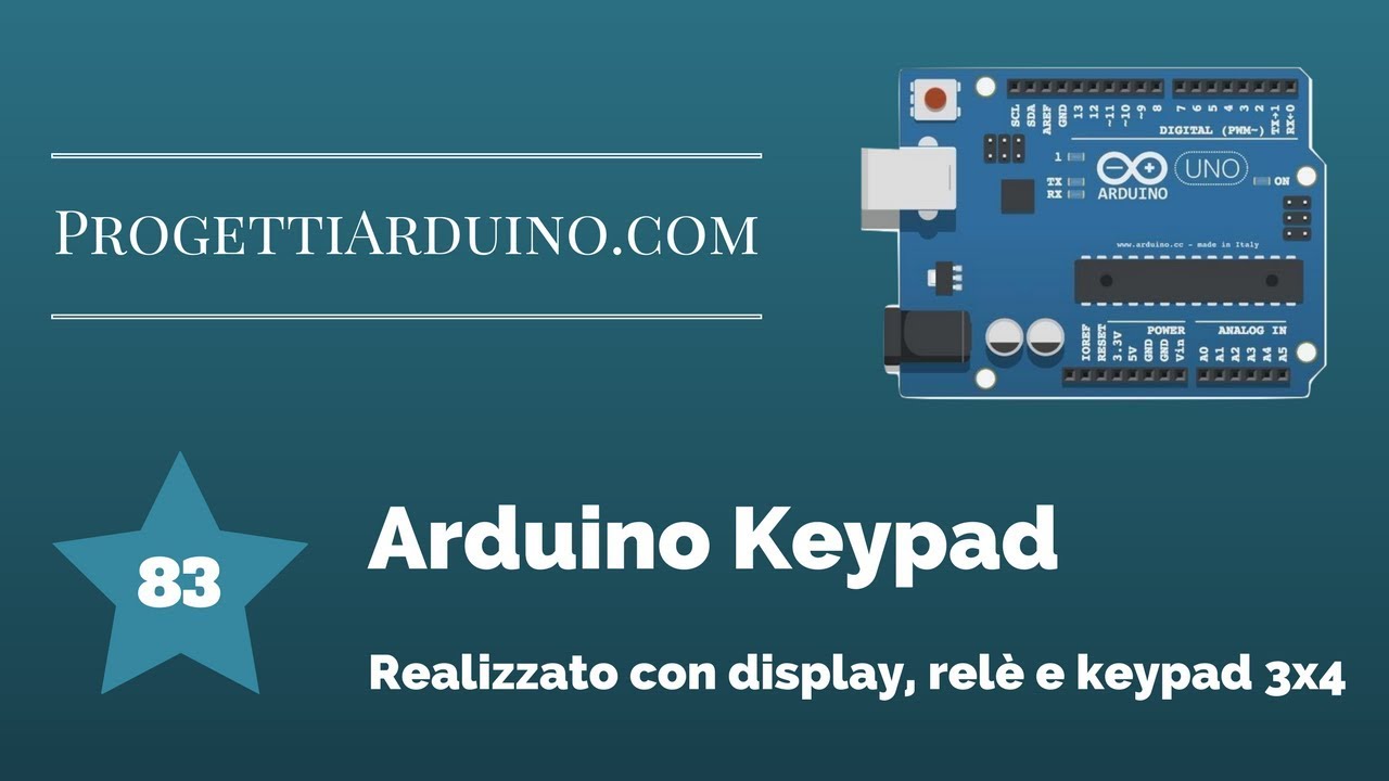 ProgettiArduino's tweet card. KEYPAD ARDUINO APRIPORTA CON PASSWORD FAI DA TE