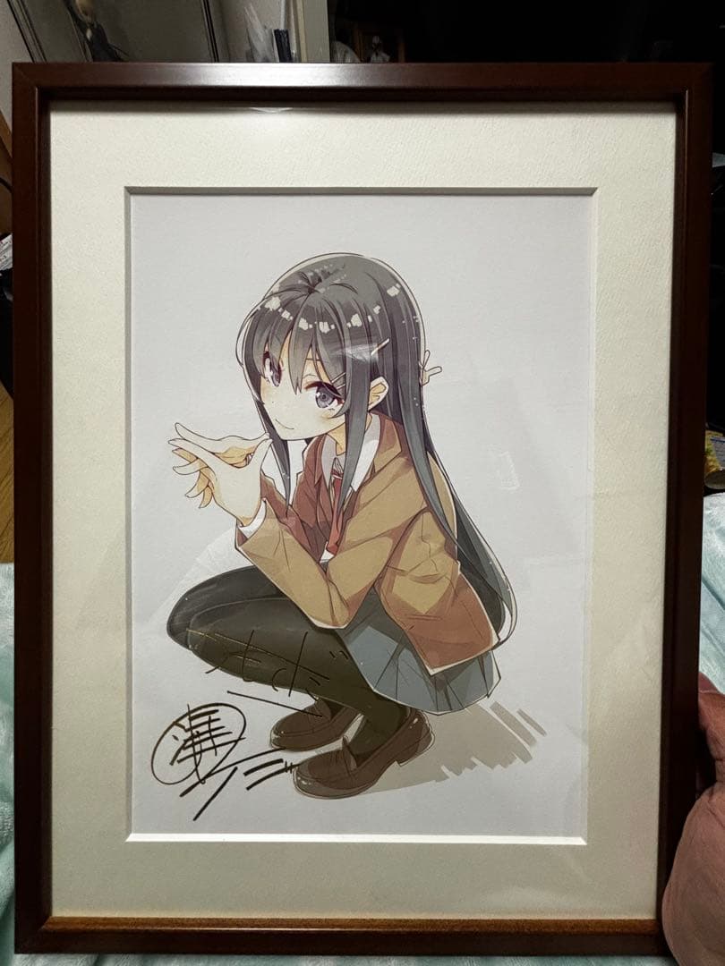 青春アニメーションシリーズ サイン入り複製原画イラスト 青春アニメのサイン入り複製原画、めっちゃ可愛いじゃん…欲しいなあ