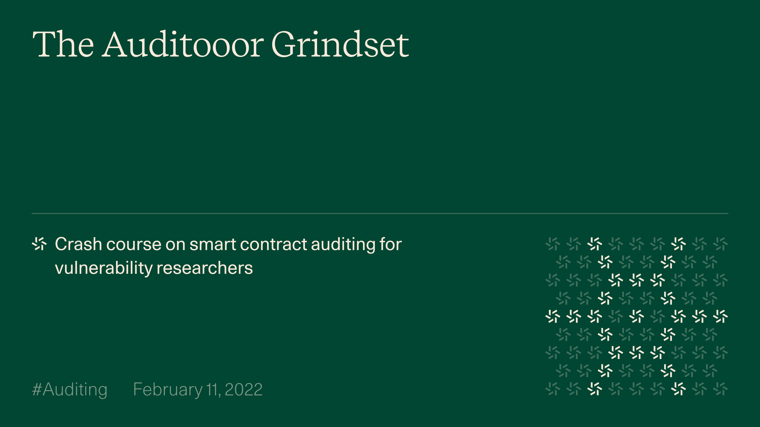 l3akctf's tweet card. Crash course on smart contract auditing for vulnerability researchers