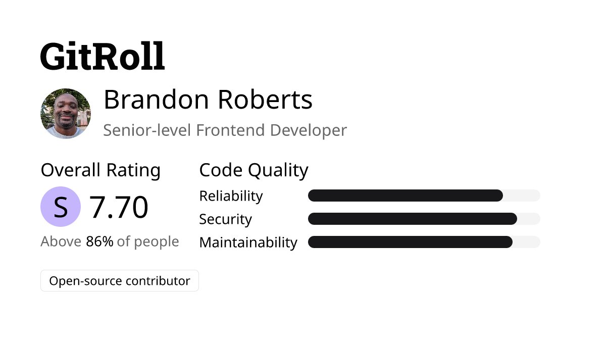 gitroll_io's tweet card. Learn your candidate's real coding skills in minutes.