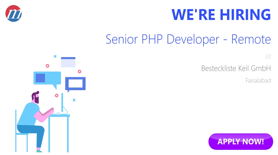 HotJobsPakistan's tweet card. Senior PHP Developer - Remote Job in Besteckliste Keil GmbH ⭐ Post Resume ⏩ Apply Online 🚀 Ref.1001666