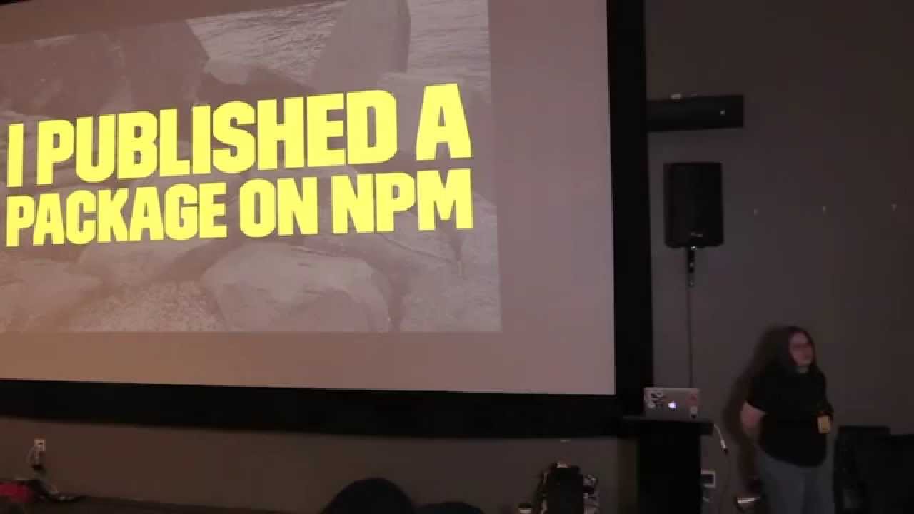 JavaScriptFest's tweet card. C J Silverio: The Node Community and *You* | NodeConf ONE-SHOT |...