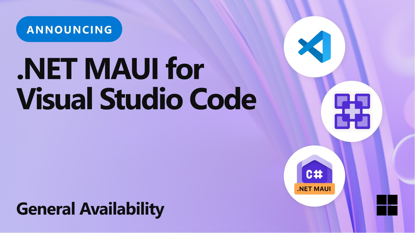 davidortinau's tweet card. Start developing .NET MAUI apps with the GA Visual Studio Code extension today!