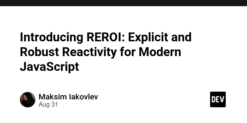 valpellegr's tweet card. Motivation Reactivity is one of the most influential concepts in modern front-end...