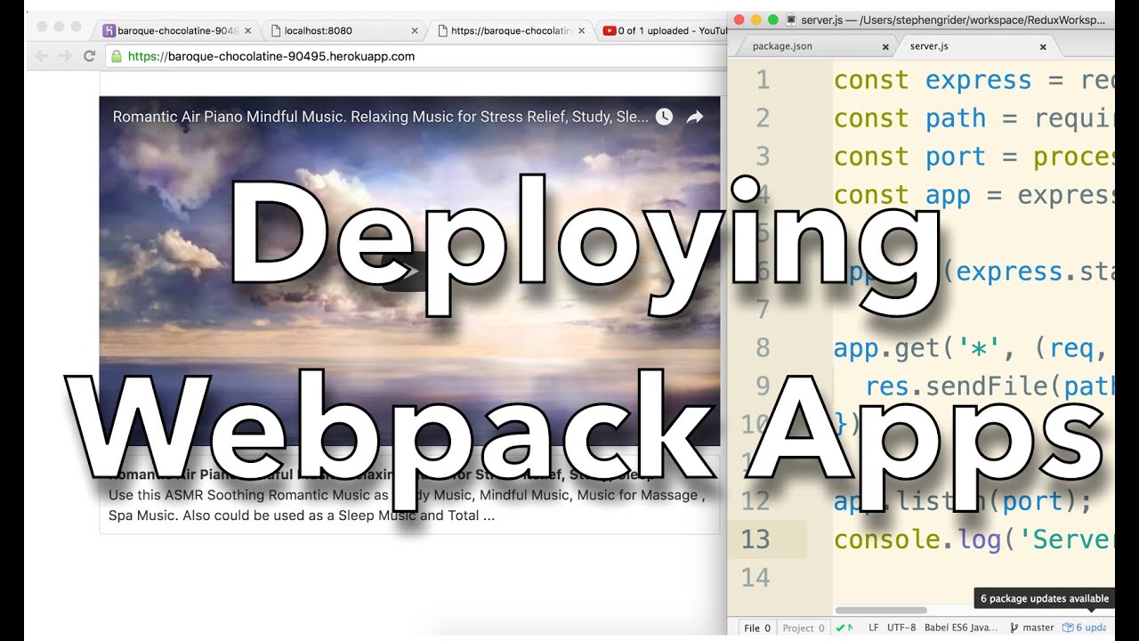 rally_coding's tweet card. [React] Deployment of Webpack/React Apps