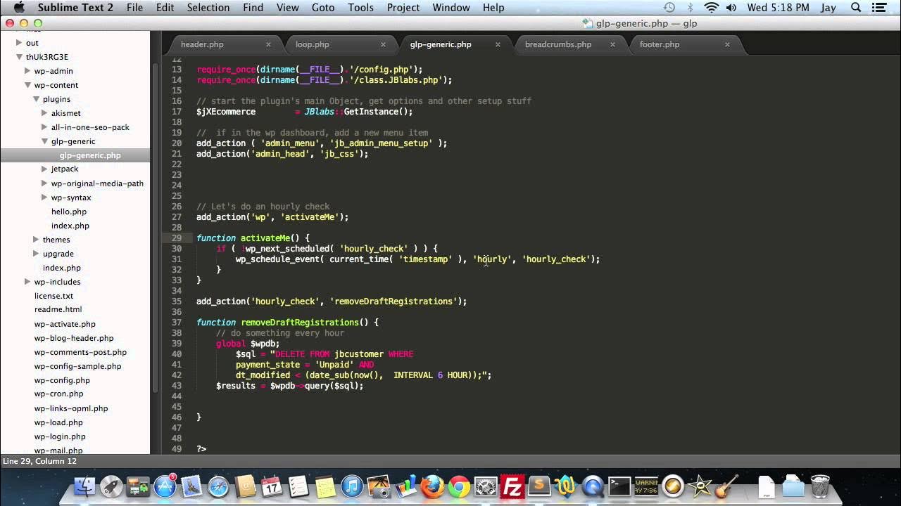 GoLearnPHP's tweet card. Wordpress cron