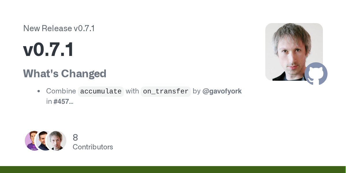 javajam_io's tweet card. What's Changed Combine accumulate with on_transfer by @gavofyork in #457 PVM Invocations: Add core index to Refinement args by @gavofyork in #471 Serialization: Include version byte prefix for...