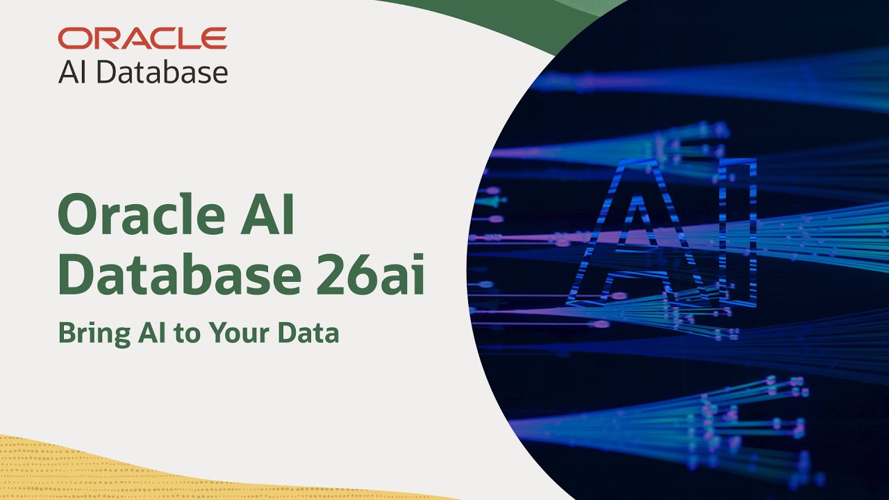 db23ai's tweet card. Oracle AI Database 26ai: Shaping the Future of Data and AI