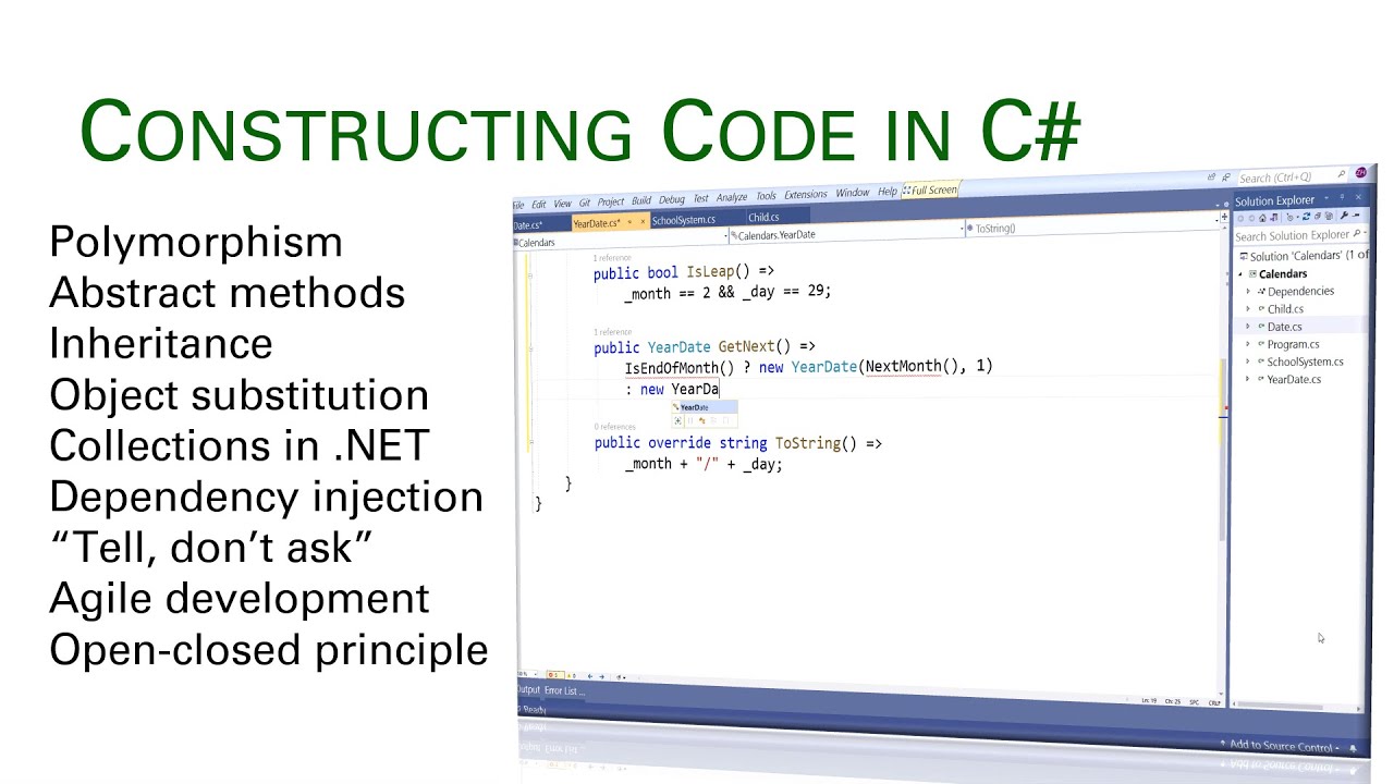 zoranh75's tweet card. Course Trailer: Beginning Object-oriented Programming with C#