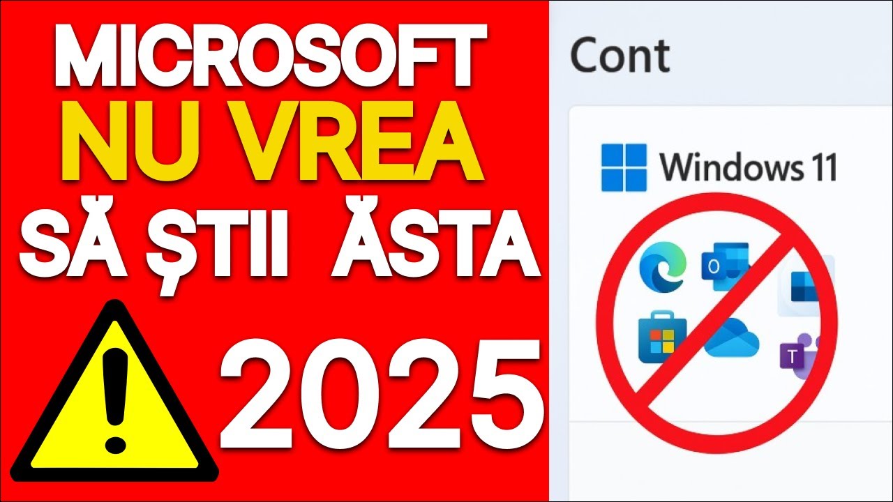 11Tutoriale's tweet card. Microsoft nu vrea să știi asta! Instalează Windows 11 fără cont...