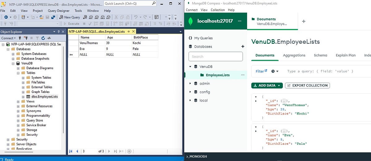 VenuThomas's tweet card. Mongo DB is a database of documents with the scalability and flexibility you want with the query and indexing you need. It is part of the…