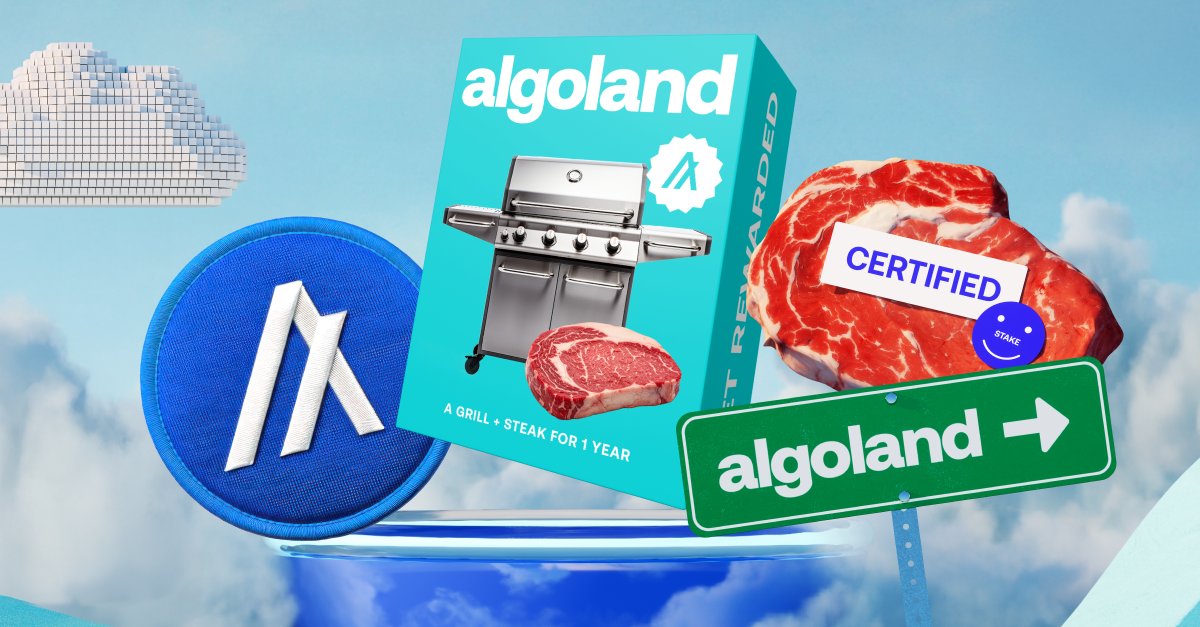 RadDadMetsFan's tweet card. What’s that wonderful smell? It’s the sizzling, mouth-watering scent of staking on Algorand. No slashing penalties. No lock-up periods. Rewards are distributed instantly with each block. Try it for yo