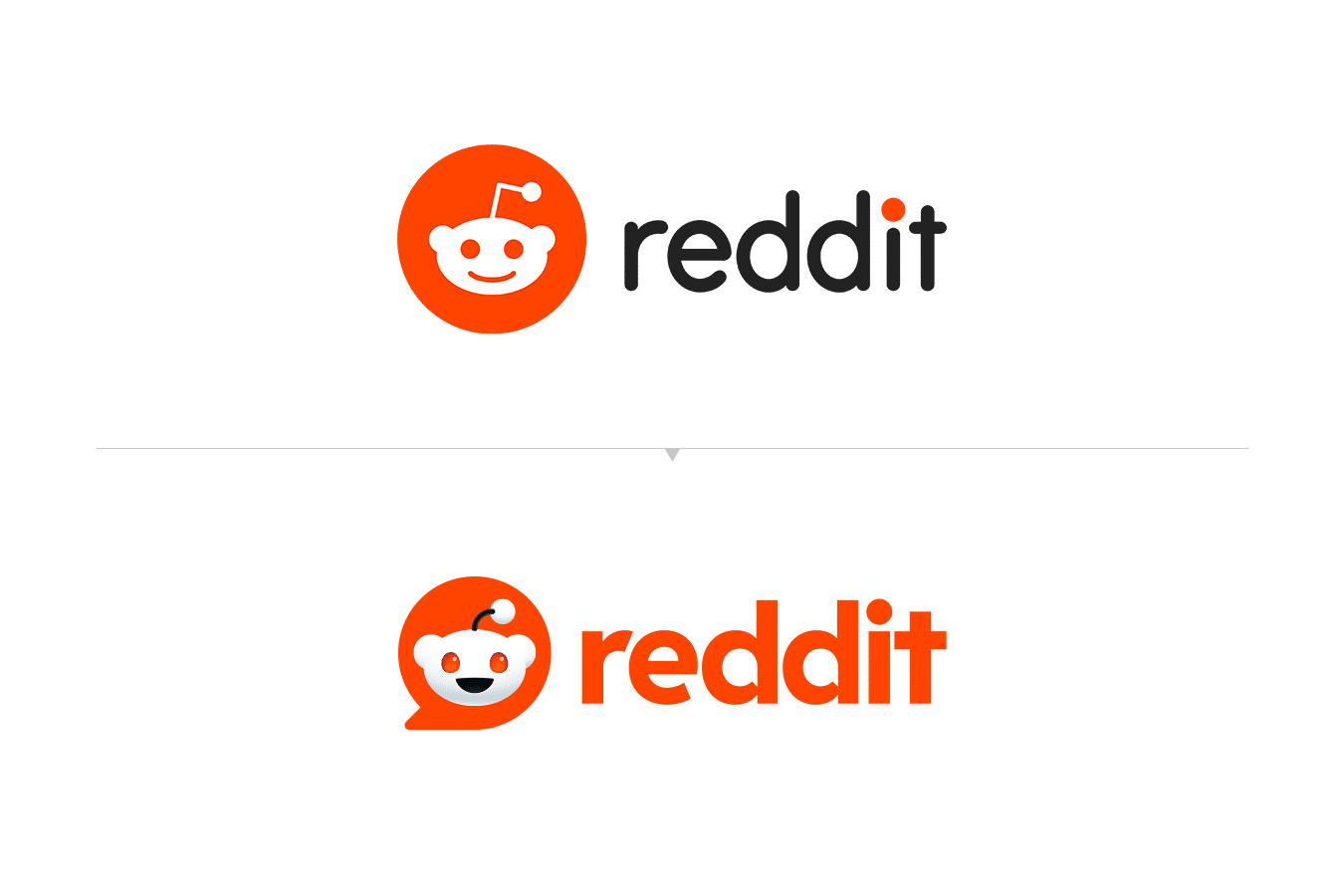 BlogDesignerd's tweet card. Confira os detalhes do novo logotipo do Reddit que faz parte da sua estratégia de reformulação total da marca.