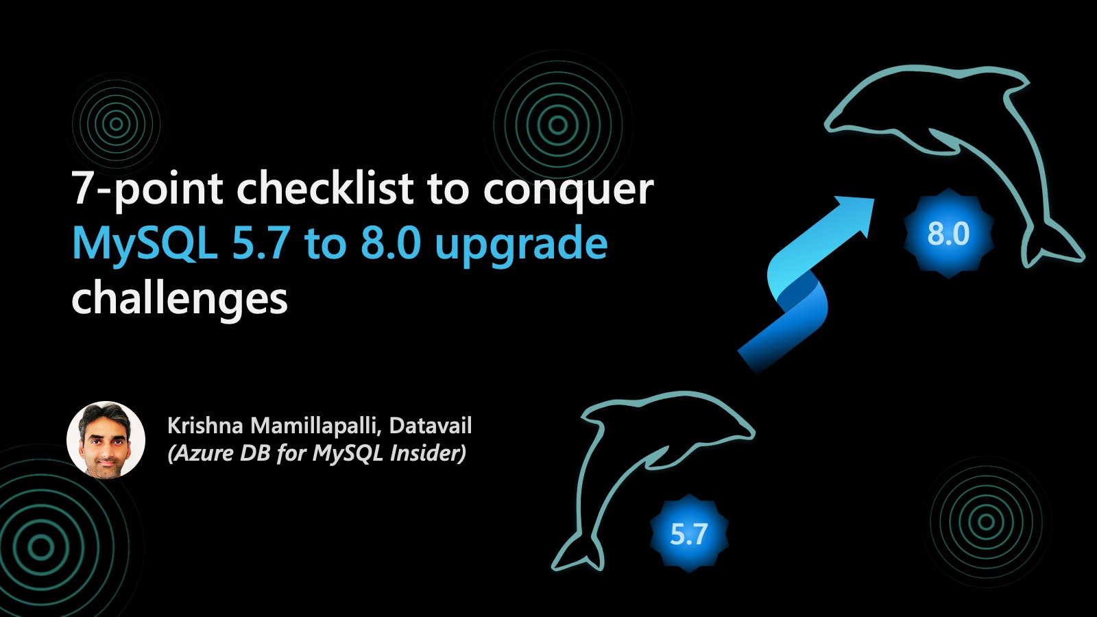 AzureDBMySQL's tweet card. Upgrading from MySQL version 5.7 to 8.0 can be a daunting task, but it doesn't have to be. In this blog post, we provide a comprehensive 7-point checklist...