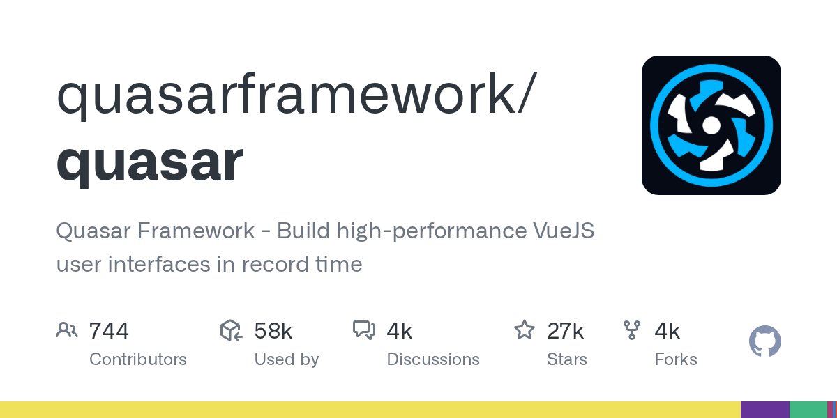 quasarframework's tweet card. Important! Before upgrading: We've upgraded the open dep (to support its newer features), this means that quasar.conf.js > devServer > open syntax has changed (check supported values). M...