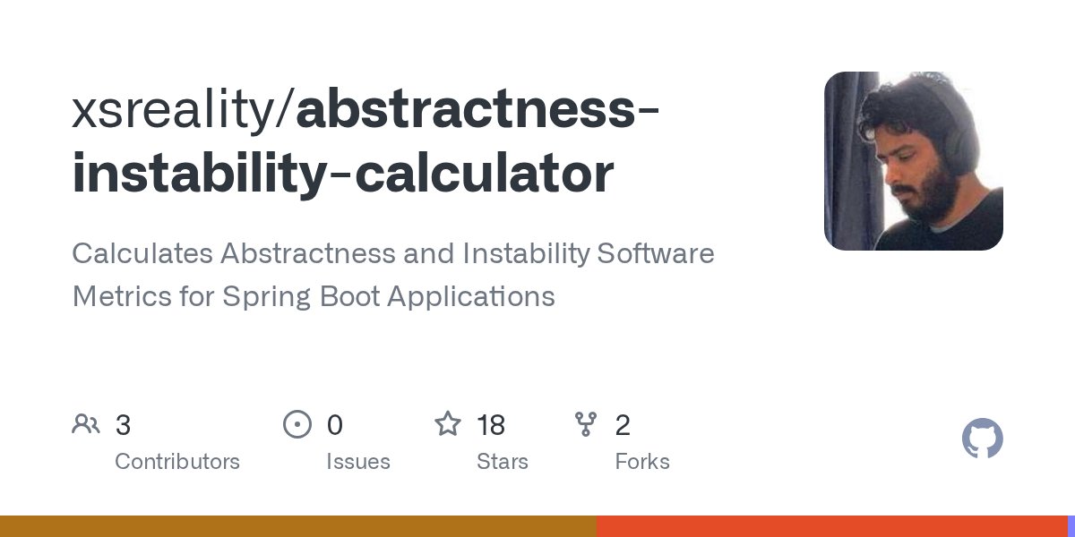odrotbohm's tweet card. Calculates Abstractness and Instability Software Metrics for Spring Boot Applications - xsreality/abstractness-instability-calculator