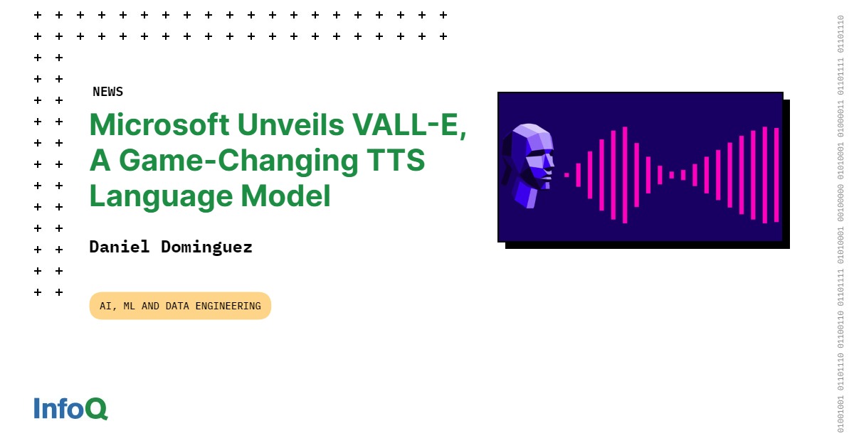 geekcode's tweet card. Microsoft has introduced VALL-E, a novel language model method for text-to-speech synthesis (TTS) that employs audio codec codes as intermediate representations and can replicate anyone's voice after...