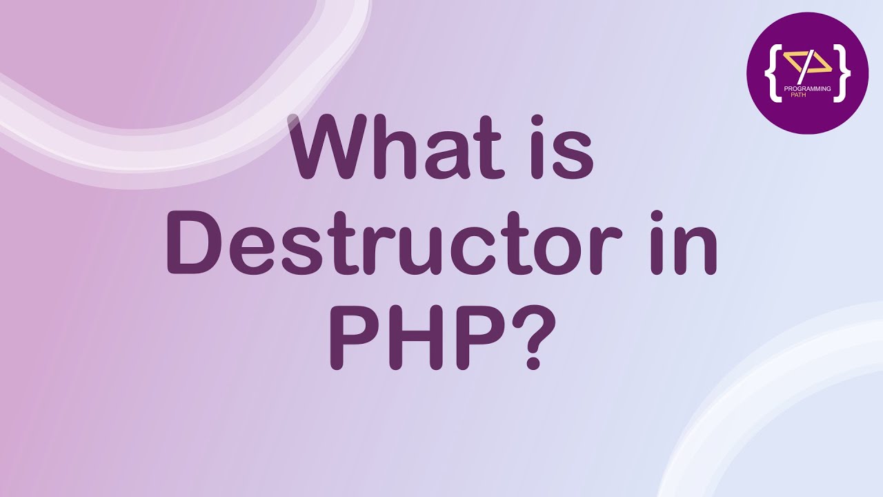 programingpath's tweet card. Destructor in PHP | Destructor in PHP in Hindi | Destructor in PHP |...