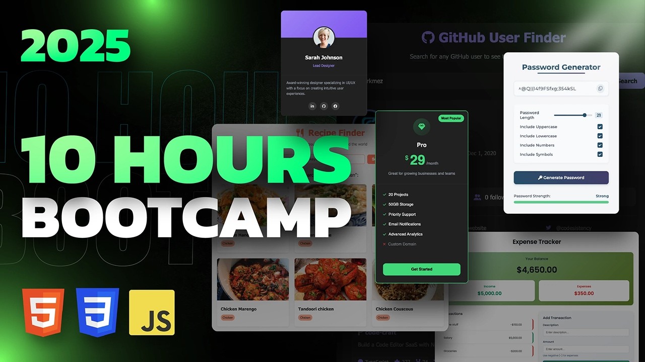 javascript_fan's tweet card. HTML, CSS & JavaScript Full Course - Build 15 Projects