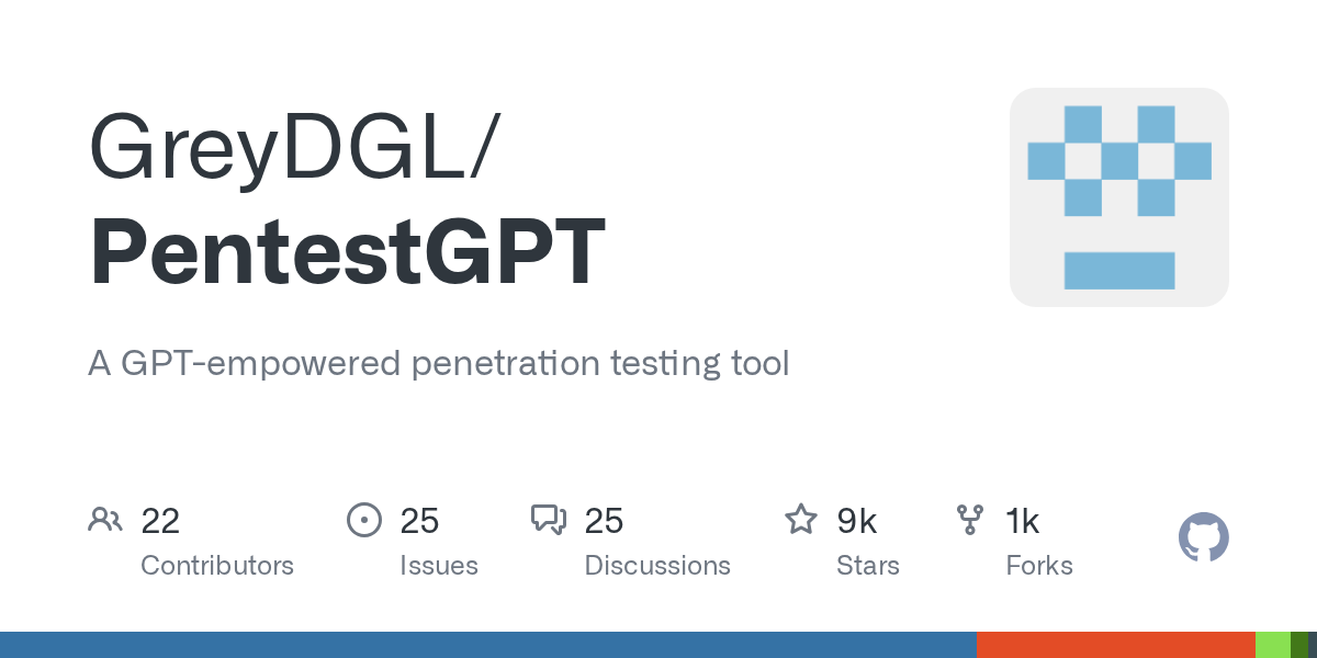 github_trends's tweet card. A GPT-empowered penetration testing tool. Contribute to GreyDGL/PentestGPT development by creating an account on GitHub.