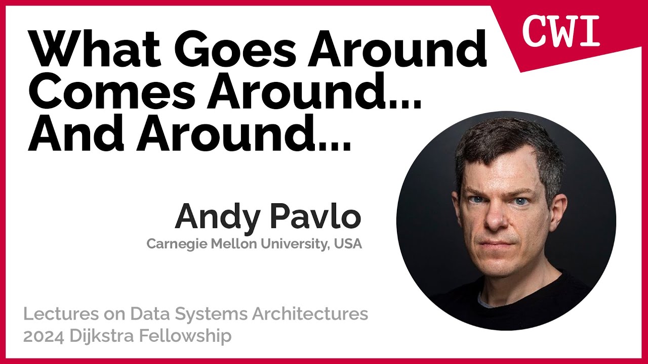 andy_pavlo's tweet card. What Goes Around Comes Around... And Around... - Andy Pavlo (Dijkstra...