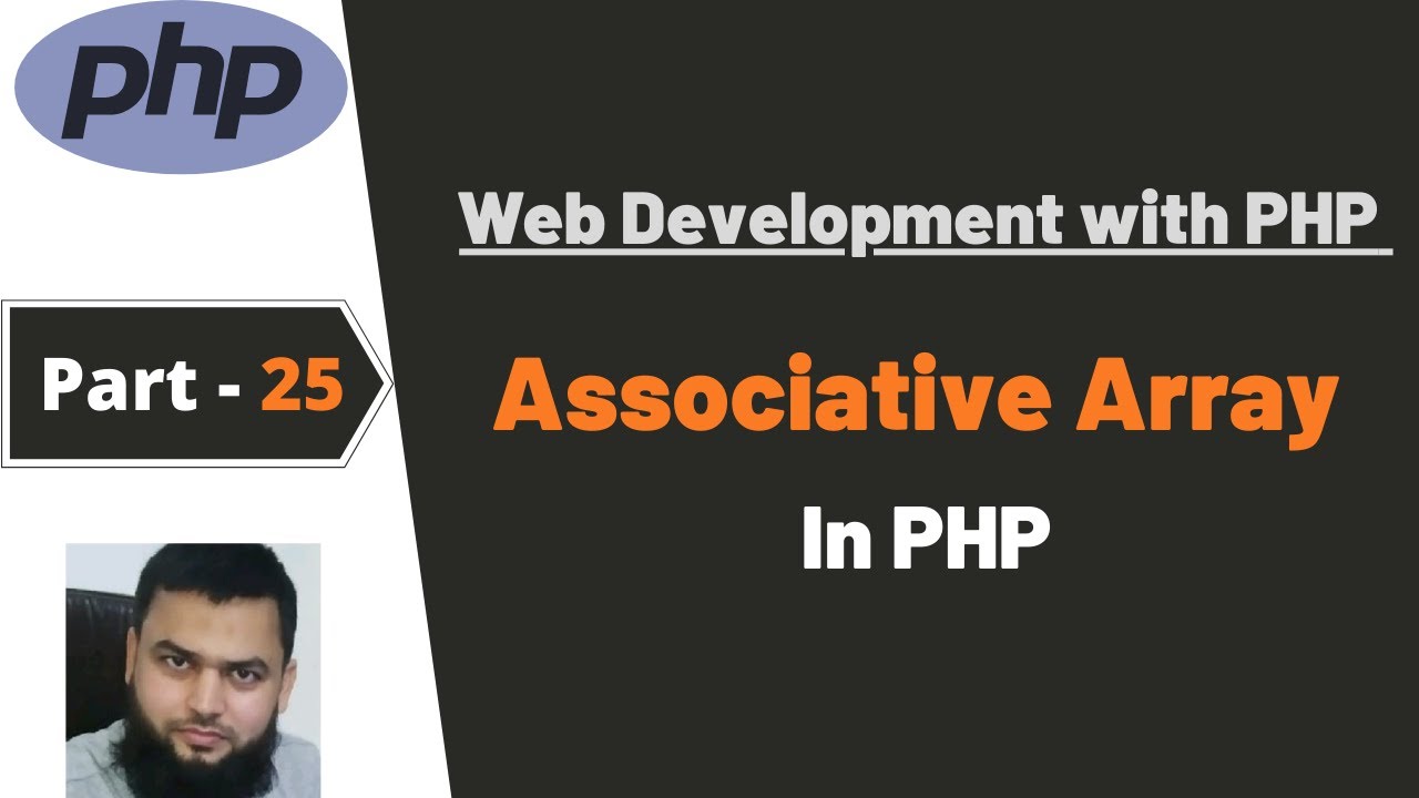 CodeWithDanish's tweet card. Arrays in PHP - Associative Array | PHP Tutorial #25