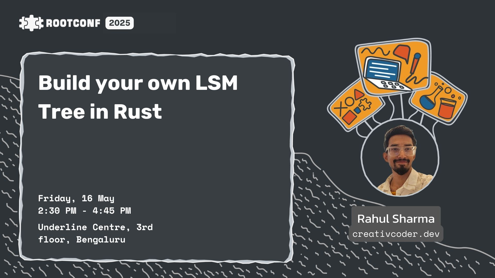 rootconf's tweet card. Hands-on workshop - Rootconf 2025 Annual Conference