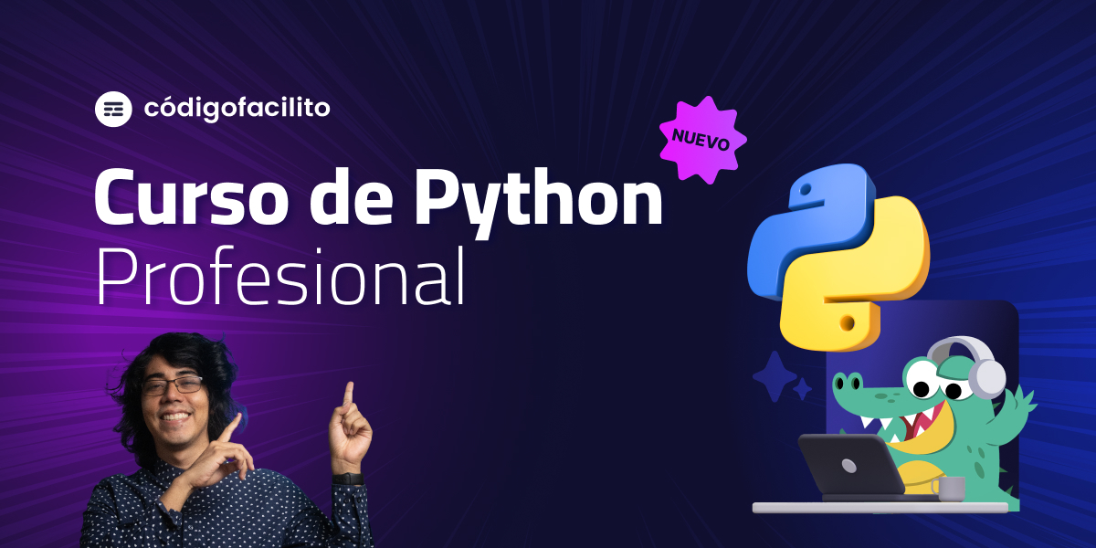 codigofacilito's tweet card. En este curso comenzaremos desde lo más básico, partiendo en como instalar python, siguiendo con variables, ciclos, condiciones, pasando por colecciones tales como listas, tuplas, diccionarios hasta...