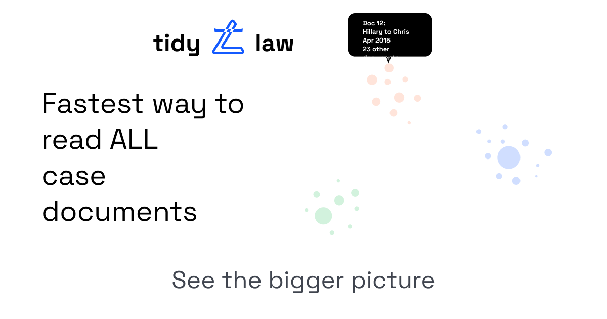 analyticsaurabh's tweet card. Tidy Law is the fastest way to read ALL your documents. Our AI organizes all types of documents, so you can quickly go through them.