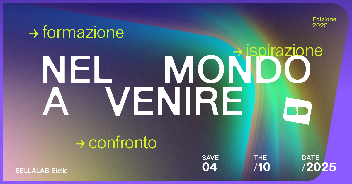 PythonBiella's tweet card. Il 4 ottobre vivi la giornata centrale di Nel mondo a venire: talk, workshop e incontri per immaginare insieme il futuro. Iscriviti gratis, ti aspettiamo.