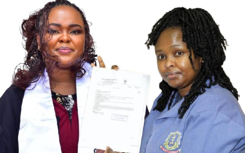 StandardKenya's tweet card. Lady who sat KCSE at 32, finally graduates with nursing diploma