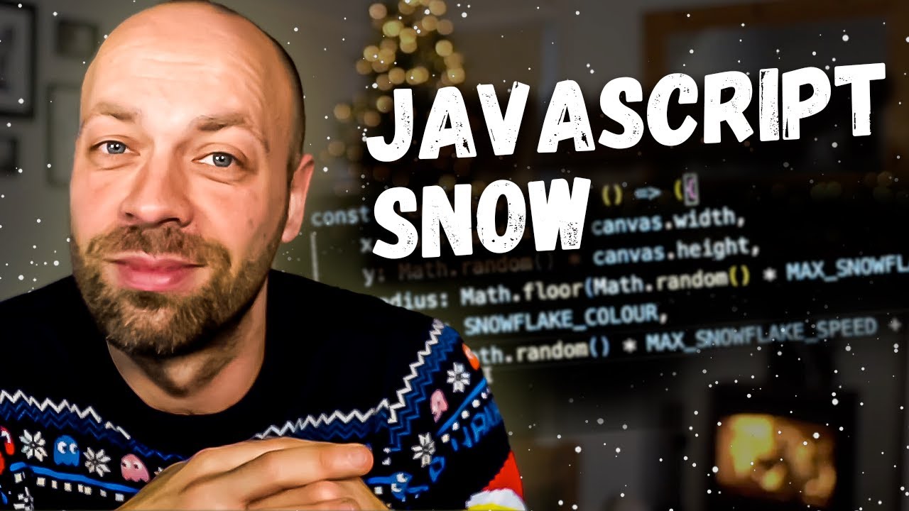 codewithbubb's tweet card. How to make a JavaScript Snow animation in minutes