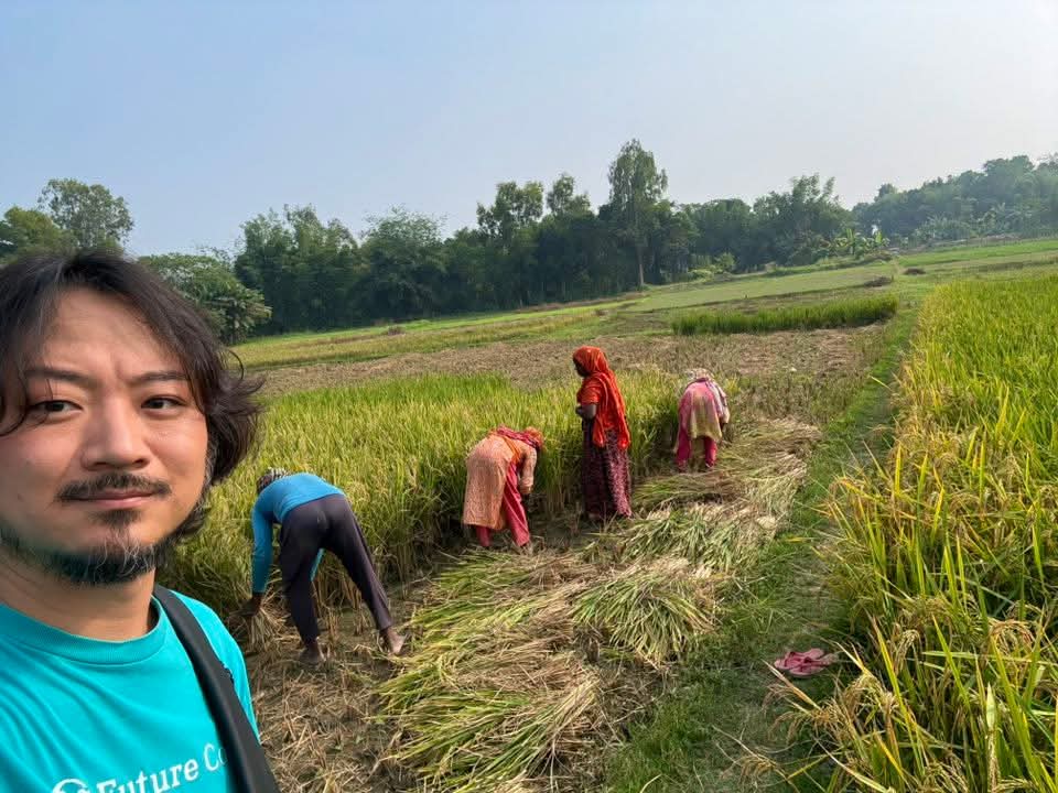 future_code's tweet card. バングラデシュのショラ診療所を中心としたコミュニティー形成と共に、18350坪の土地での大規模な農業プロジェクトも始動しました。この農業チームは女性を中心とし…