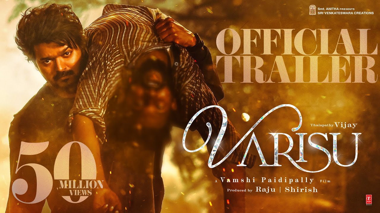 actorvijay's tweet card. Varisu - Official Trailer | Thalapathy Vijay | Rashmika | Vamshi...