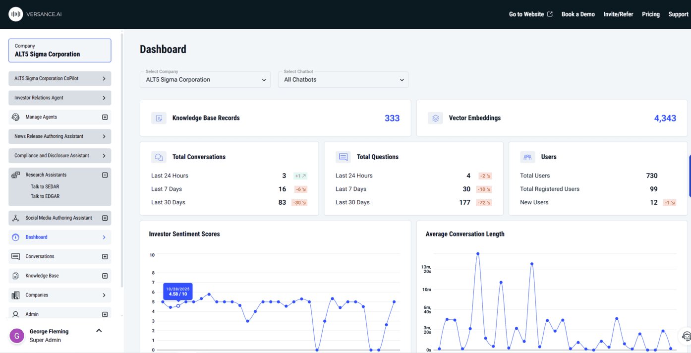 DecoderDotCa's tweet card. As generative AI reshapes corporate communications, Vancouver-based Versance.ai is positioning itself as a compliance-grade alternative to general-purpose chatbots. Designed for public issuers, the...