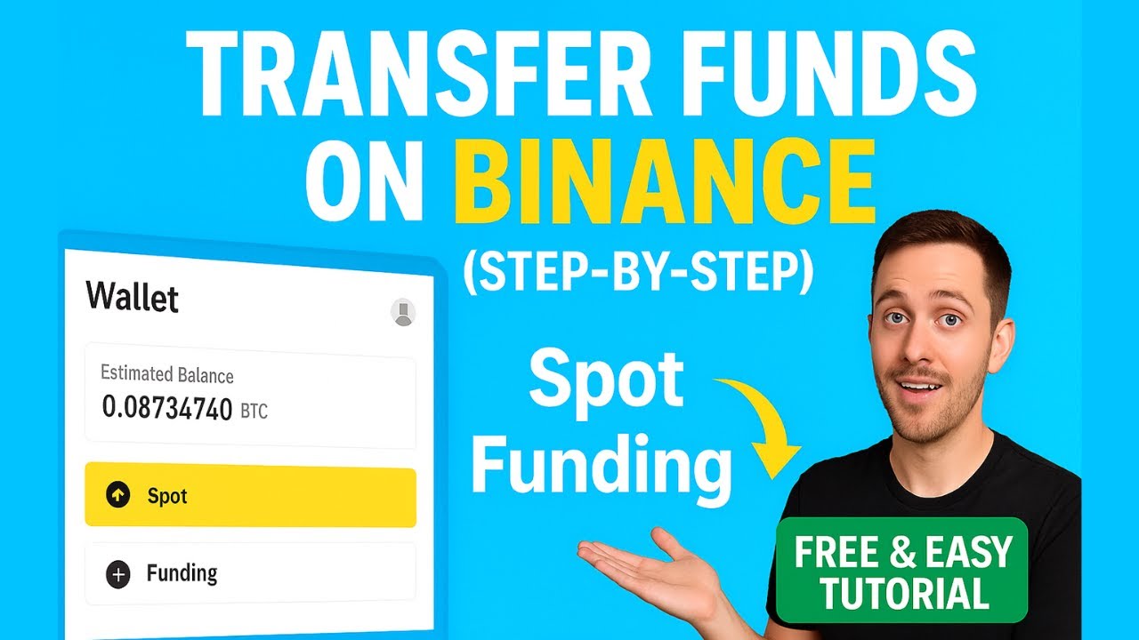 David___Mbugua's tweet card. How to Transfer Funds from Spot to Funding Wallet on Binance Website...