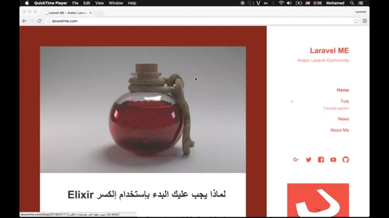 laravelme's tweet card. 10- Arabic Interactive Laravel 5.2 Tutorial - Intro to Seeding
